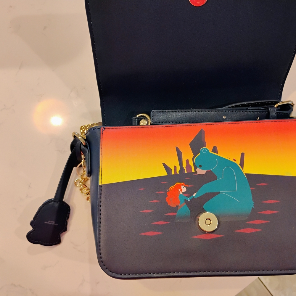 Loungefly Pixar Brave Princess Castle Crossbody - Picture 2 of 7